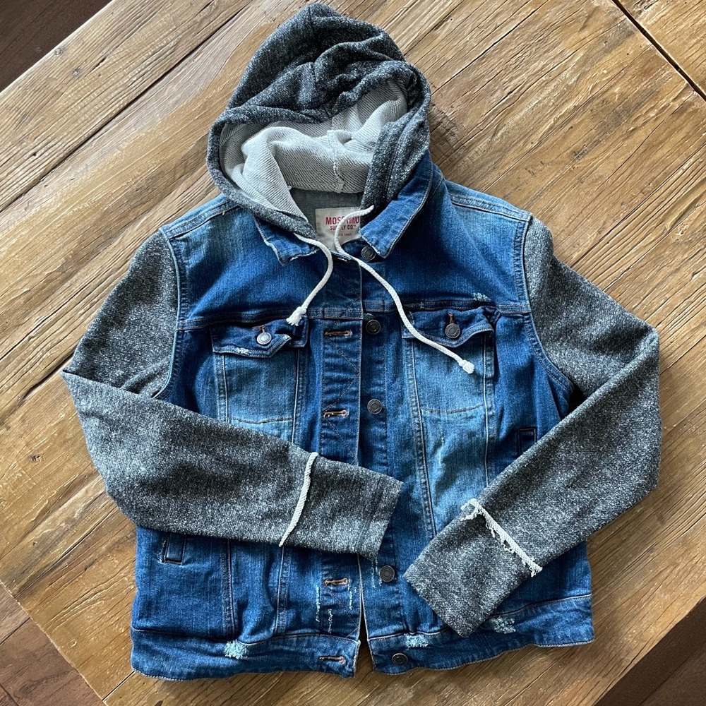 Mossimo denim and cotton hooded jacket